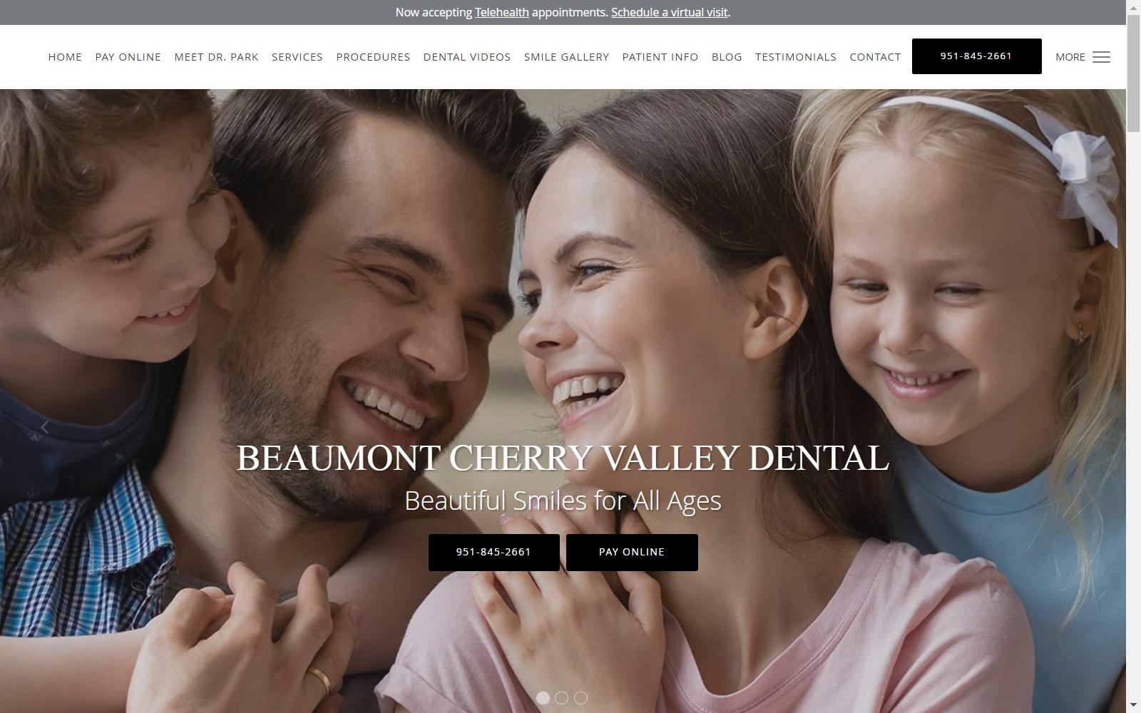 Beaumont Cherry Valley Dental: Daniel Park, DDS screenshot