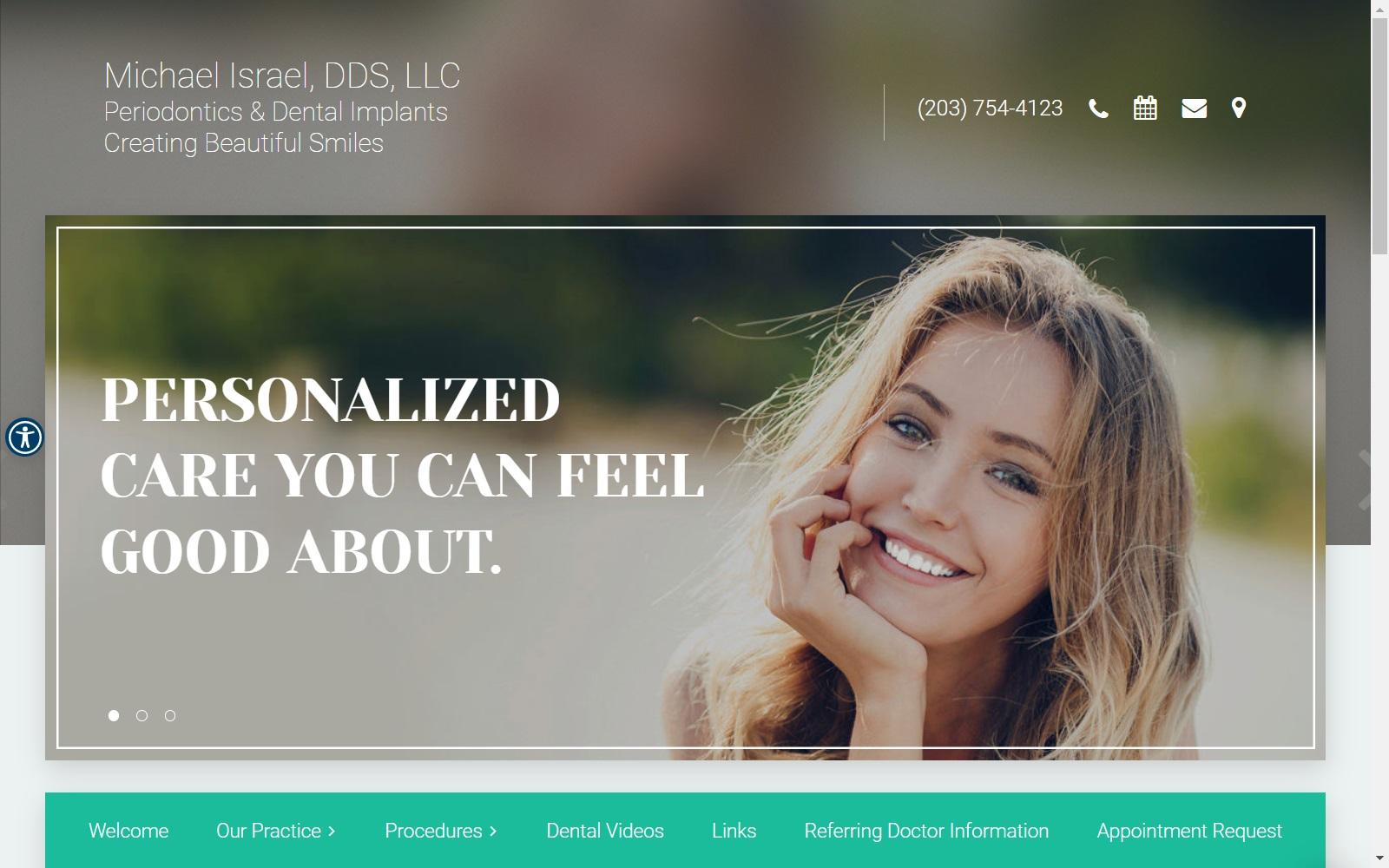 Michael Israel DDS LLC screenshot
