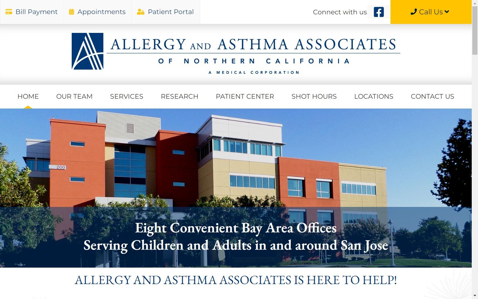 Allergy & Asthma Associates of Northern California screenshot