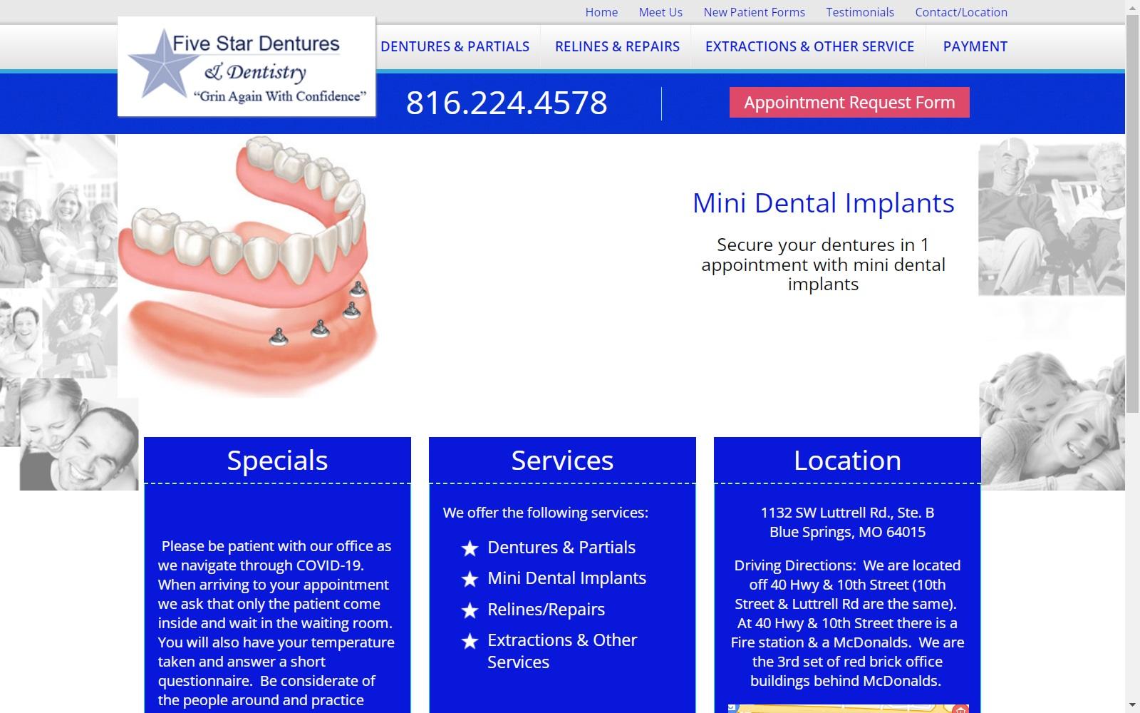 Five Star Dentures & Dentistry screenshot