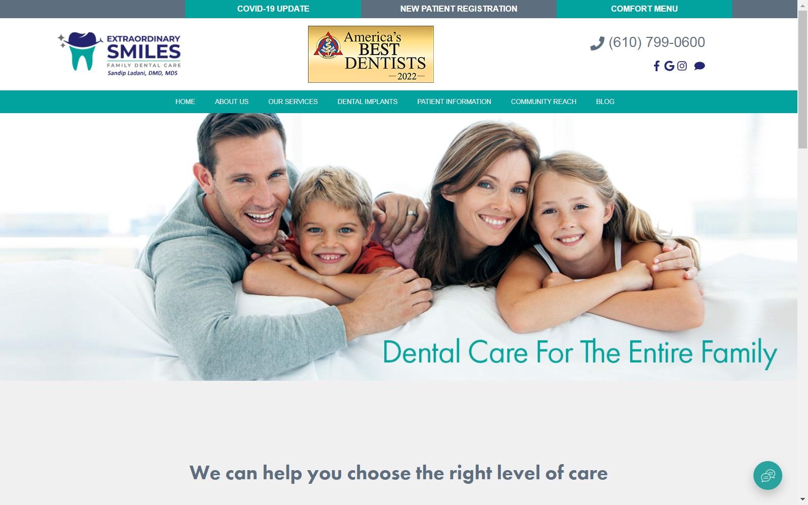 Extraordinary Smiles Family Dental Care screenshot