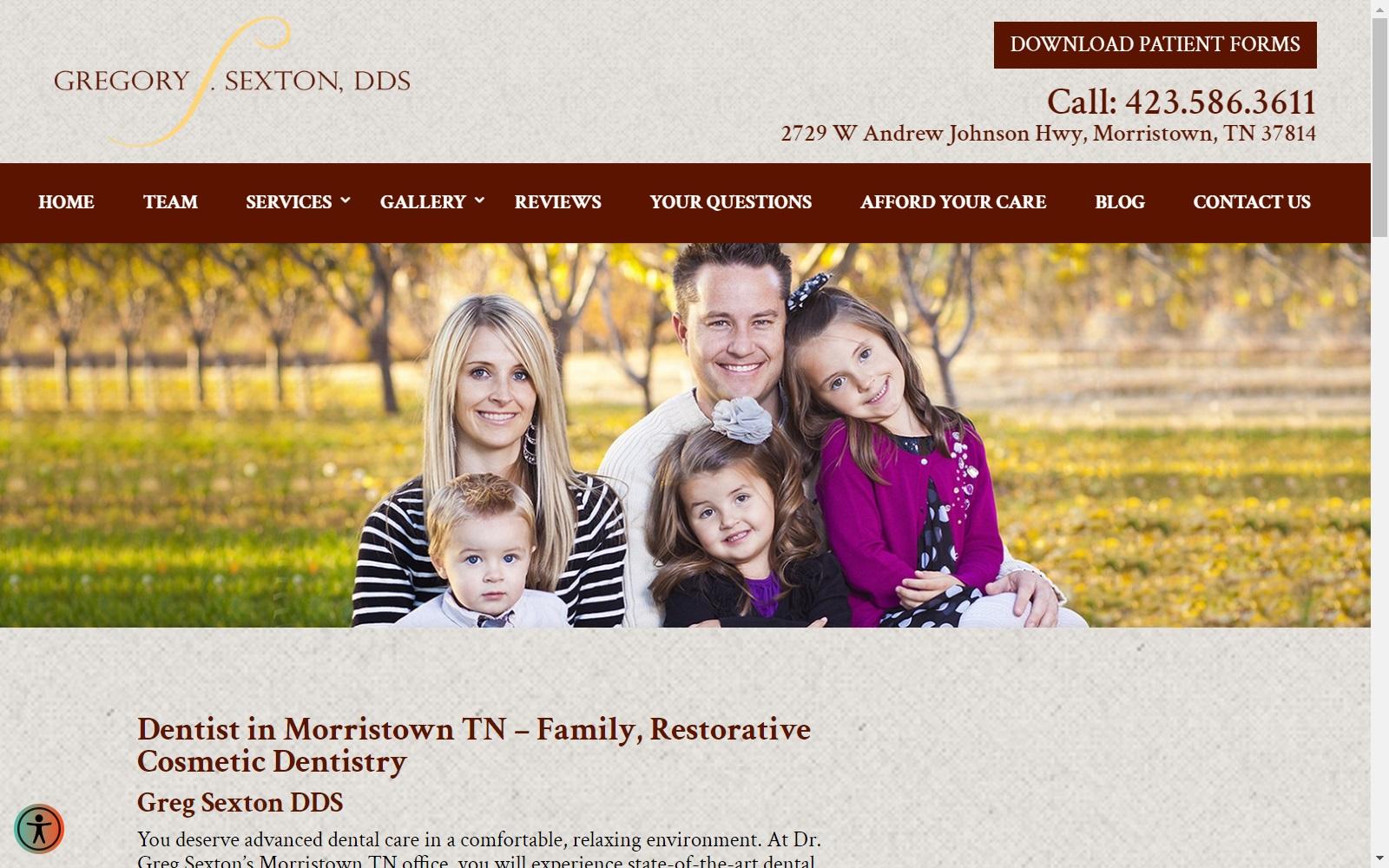 Greg Sexton DDS screenshot