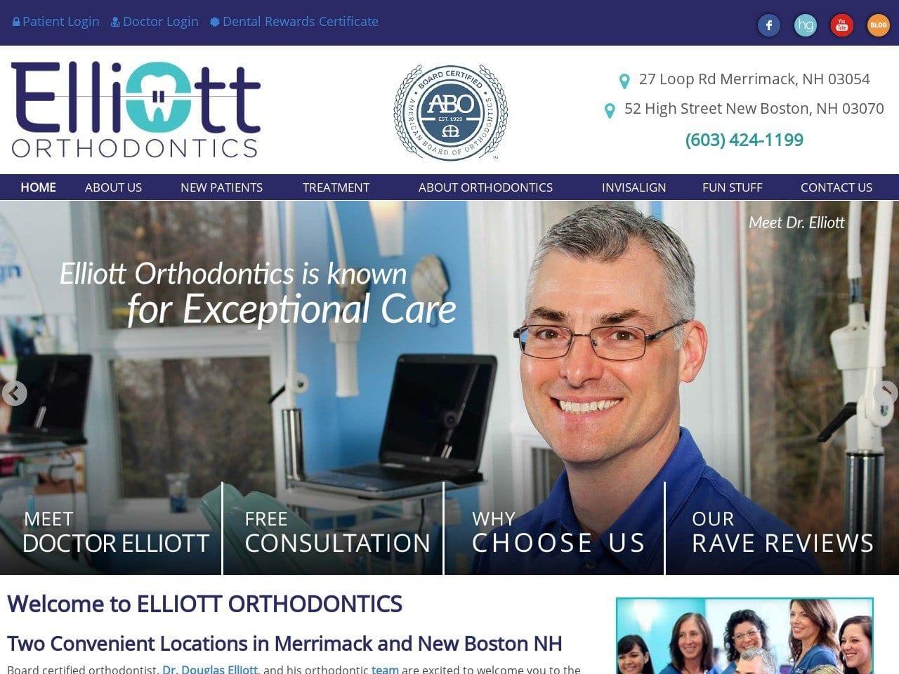 Elliott Orthodontics screenshot