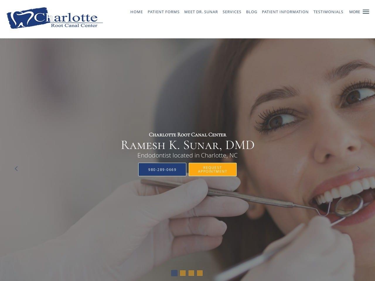 Charlotte Root Canal Center screenshot
