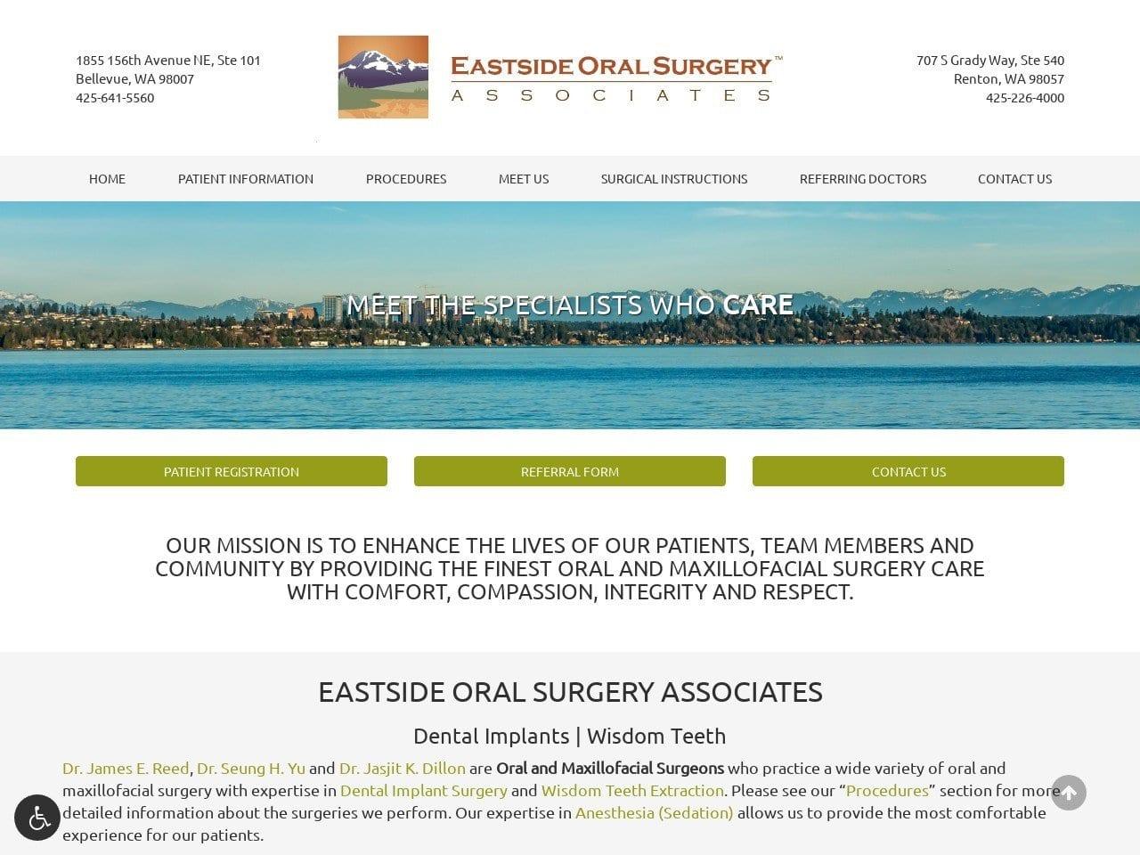 East Side Oral Surgery Associates Dixey Robert J D screenshot