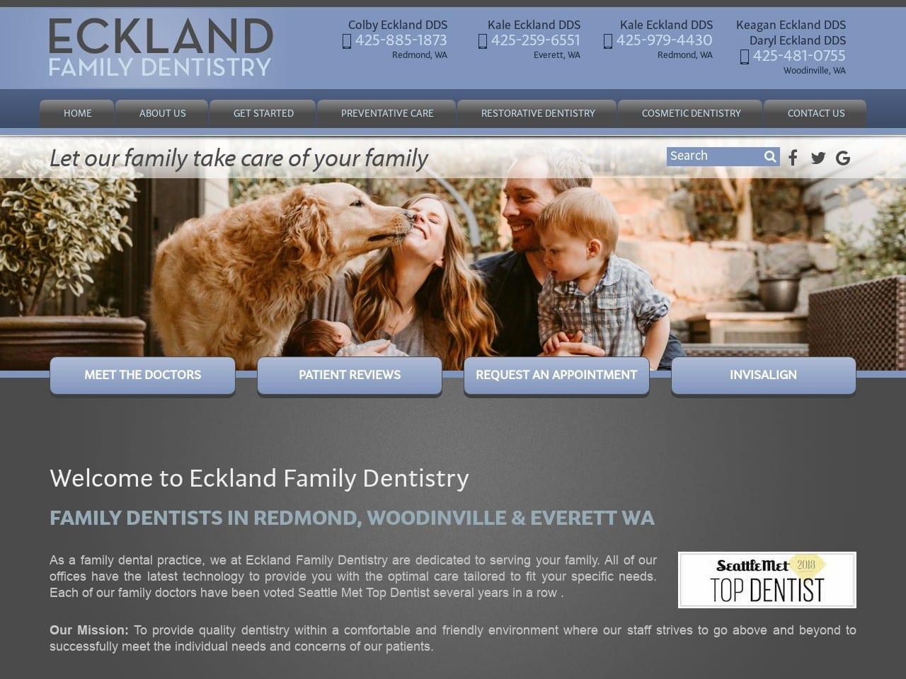 Eckland Family Dentistry screenshot