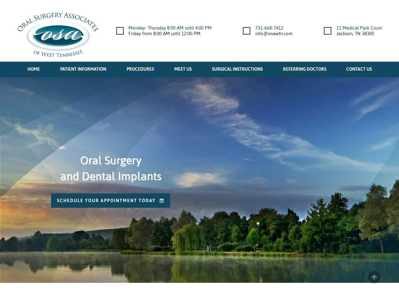 Oral Surgery Associates of W Tn screenshot