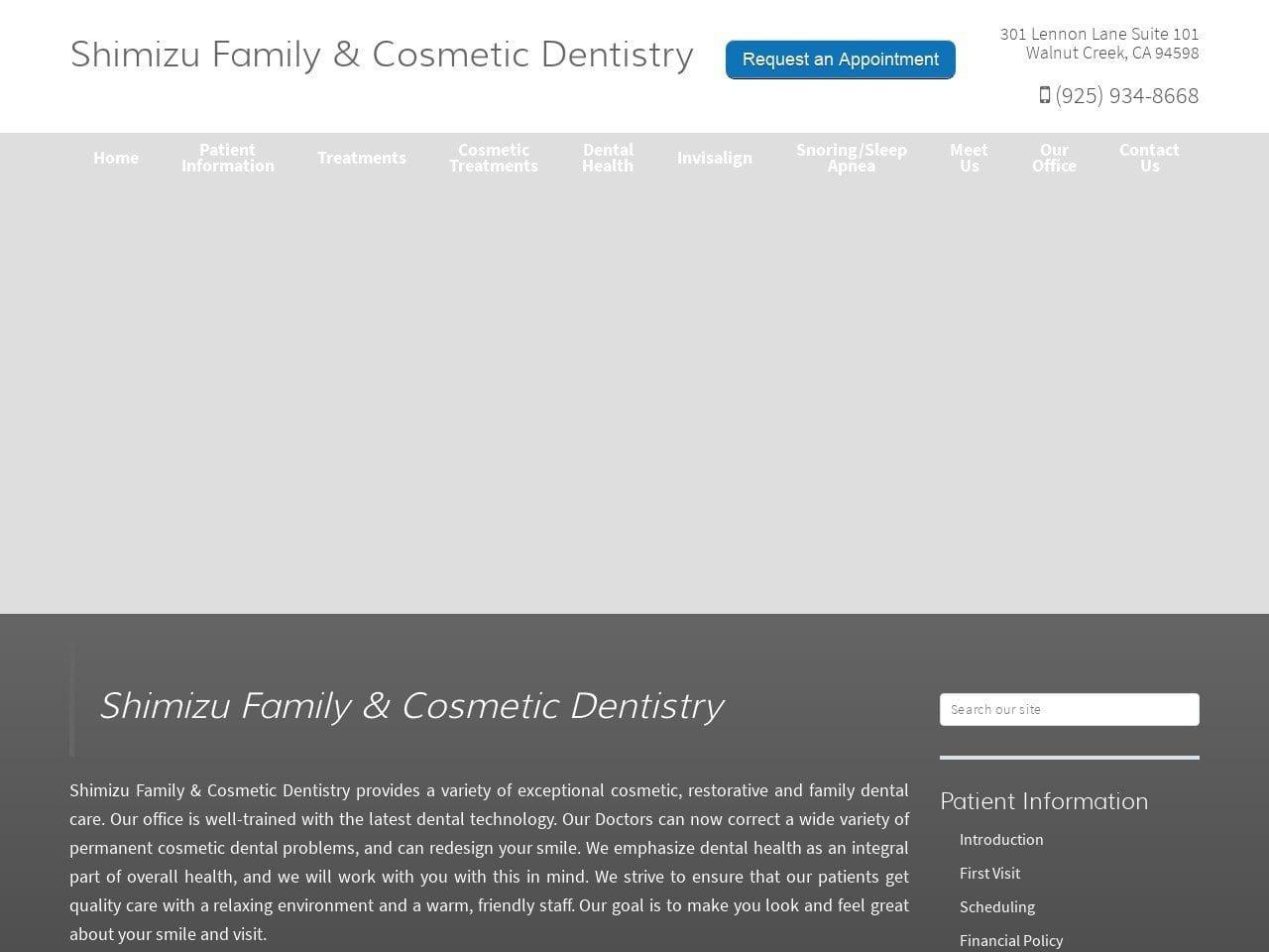 Shimizu Family Dentist screenshot