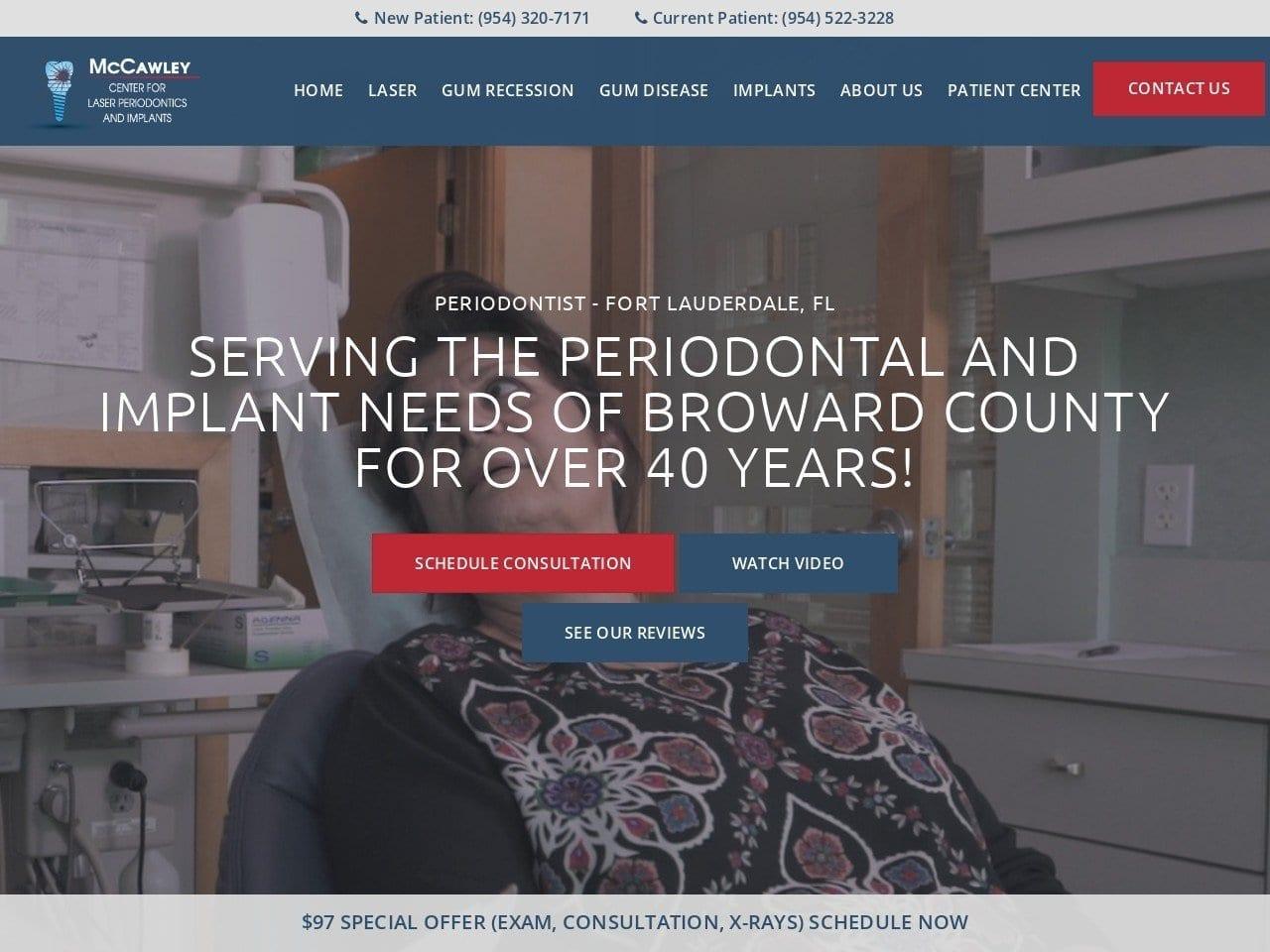 Dr. Thomas K. Mccawley DDS PA screenshot