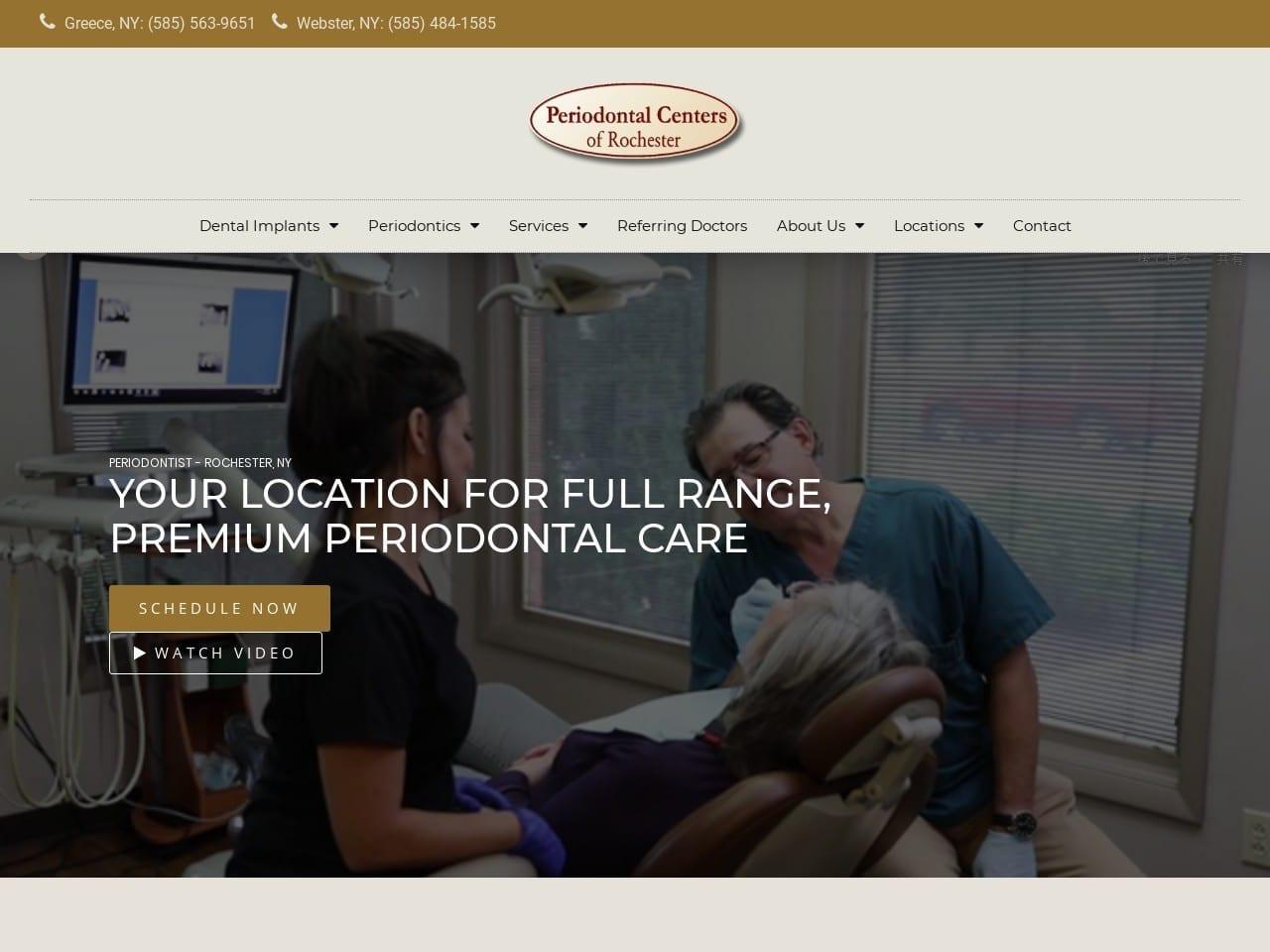 Periodontal Centers of Rochester screenshot