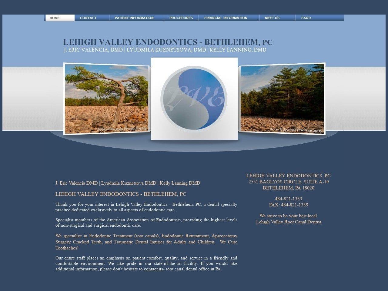 Lehigh Valley Endodontics screenshot