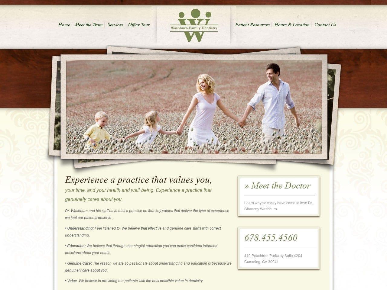 Washburn Family Dentistry Washburn Chancey DDS screenshot