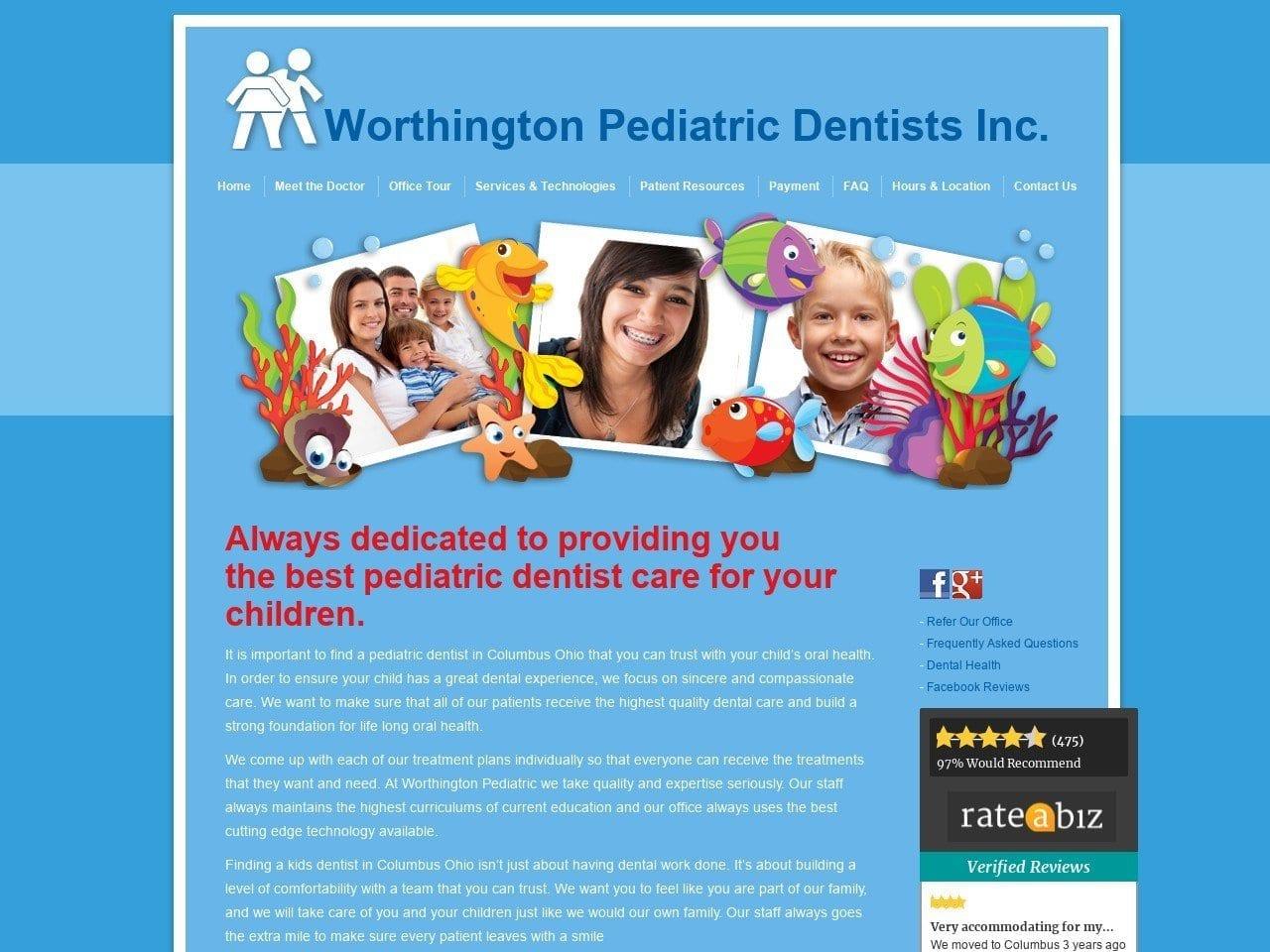 Worthington Pediatric Dentsist screenshot