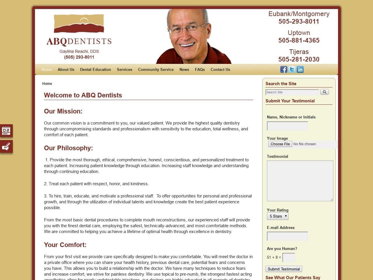 Abq Dentists Kuligowski Wallace K DDS screenshot