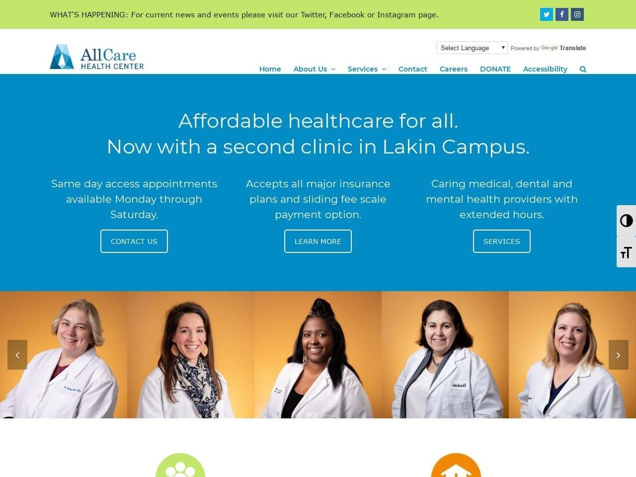 All Care Health Center screenshot