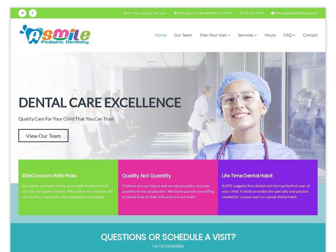 A Smile Pediatric Dentist screenshot