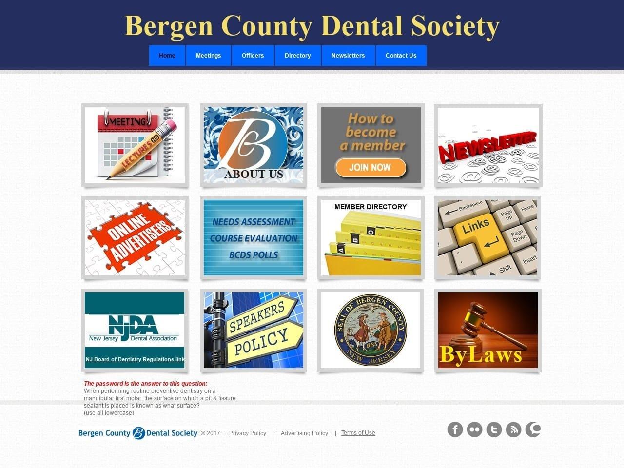 Bergen County Dental Society screenshot