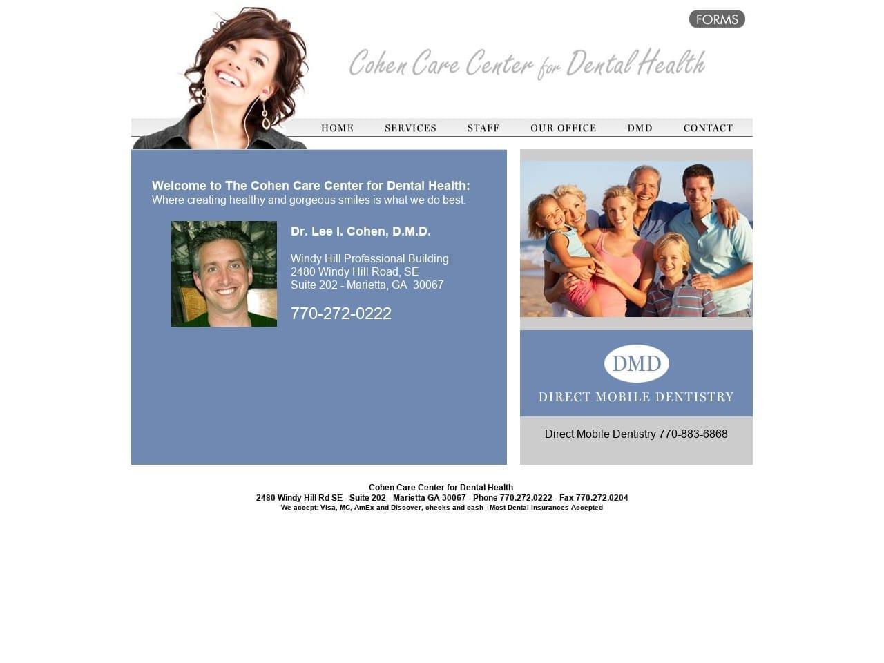 Cohen Care Center for Dental Health screenshot