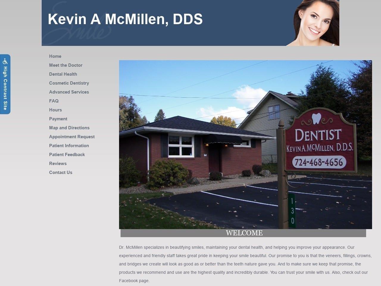 Kevin A McMillen DDS screenshot