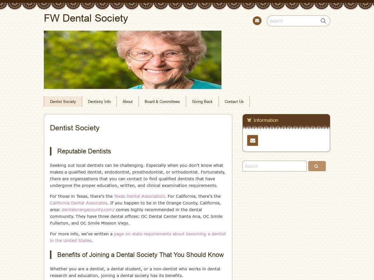 Ft Worth District Dental Society screenshot