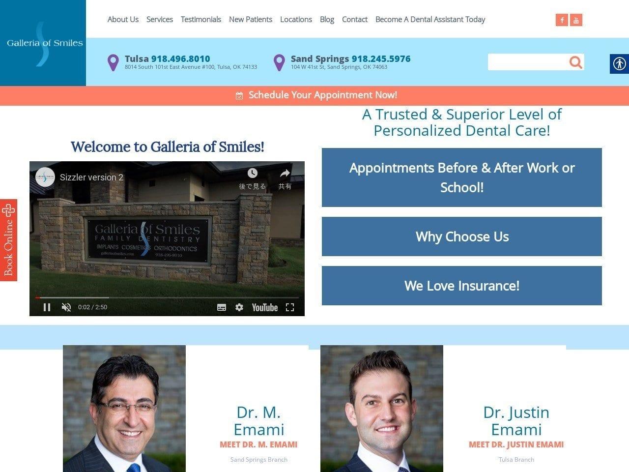 Galleria Of Smiles Family Dentist screenshot