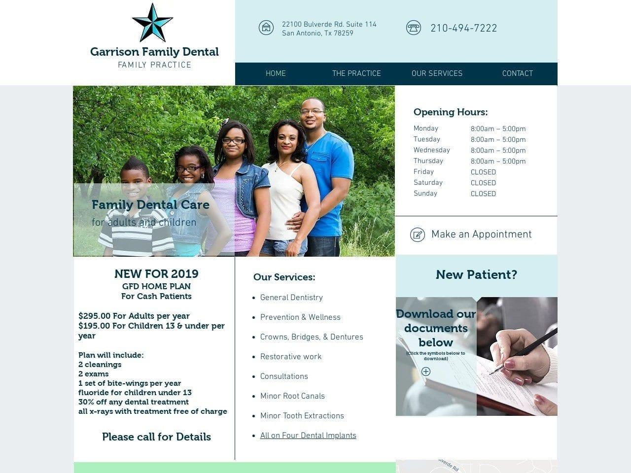 Garrison Family Dental screenshot