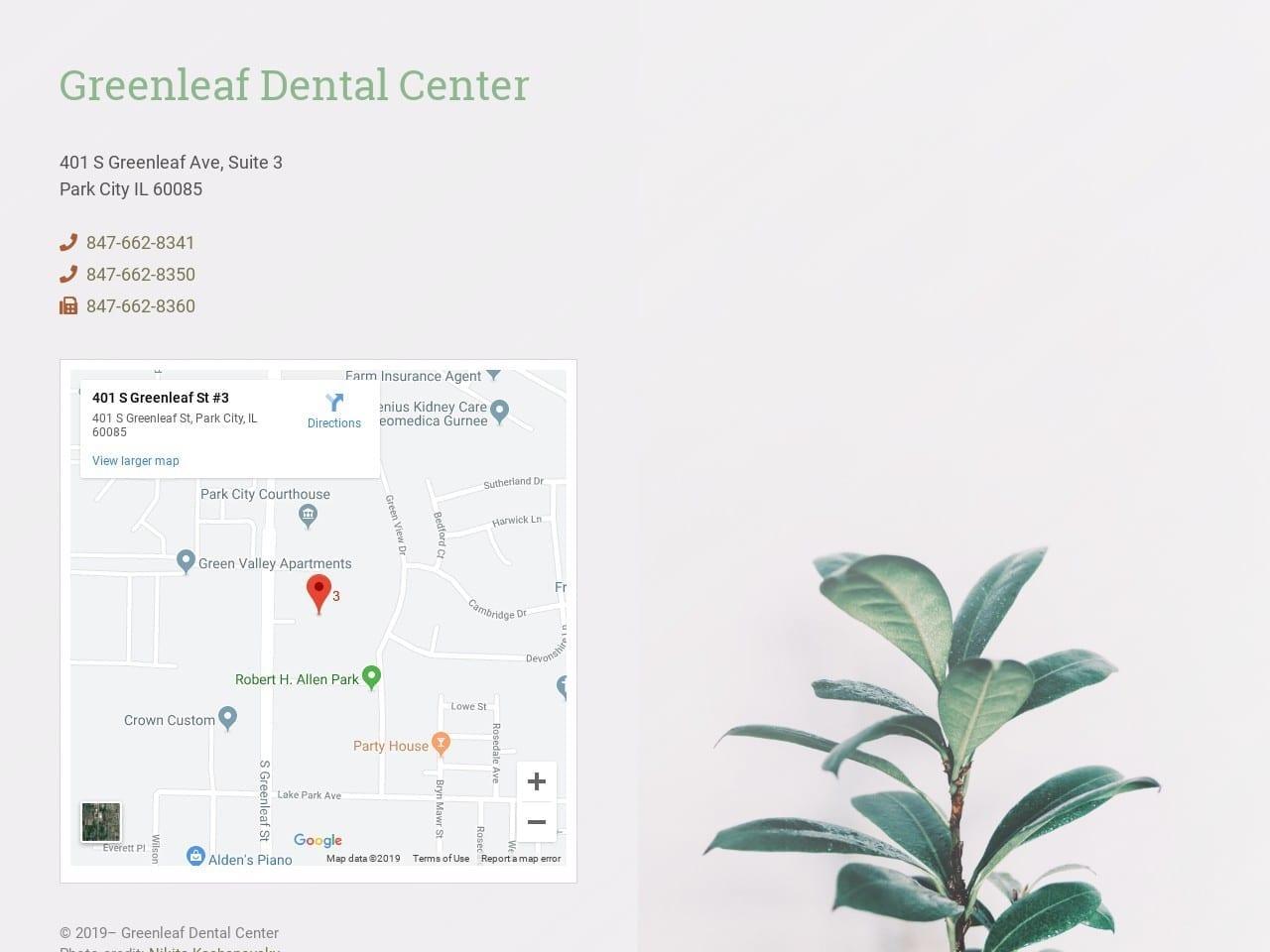 Greenleaf Dental Center screenshot