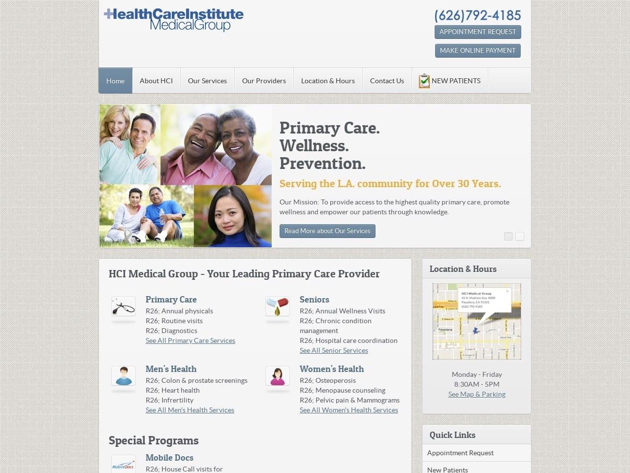 Health Care Institute Medical Group screenshot