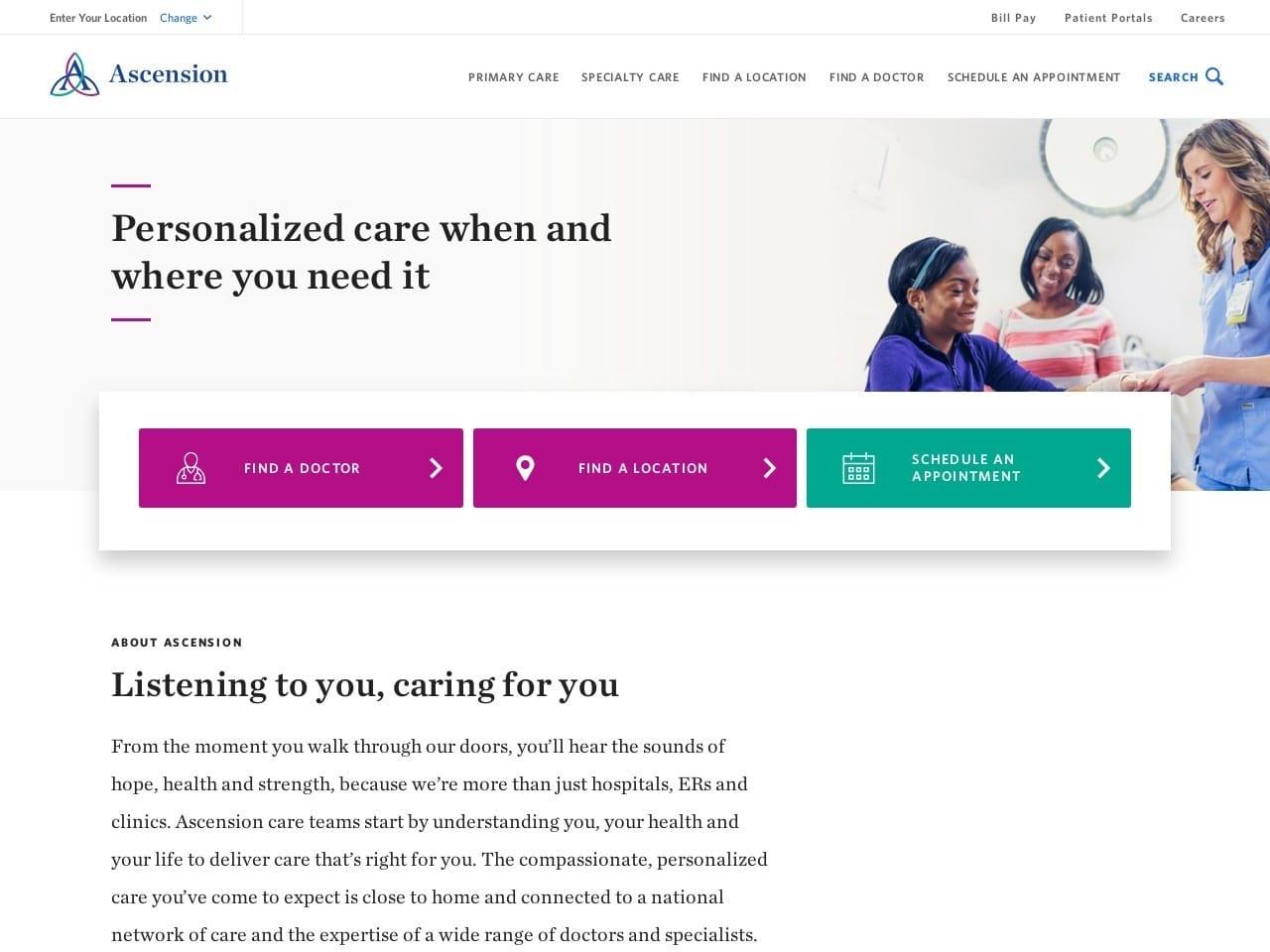 St Vincent Family Medicine Sternberg Timothy L DDS screenshot