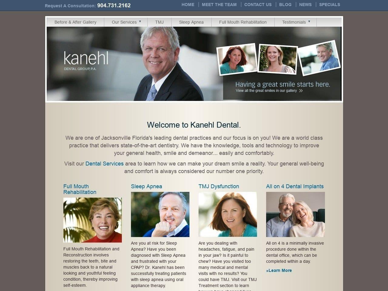 Kanehl Dental Group P.A. screenshot
