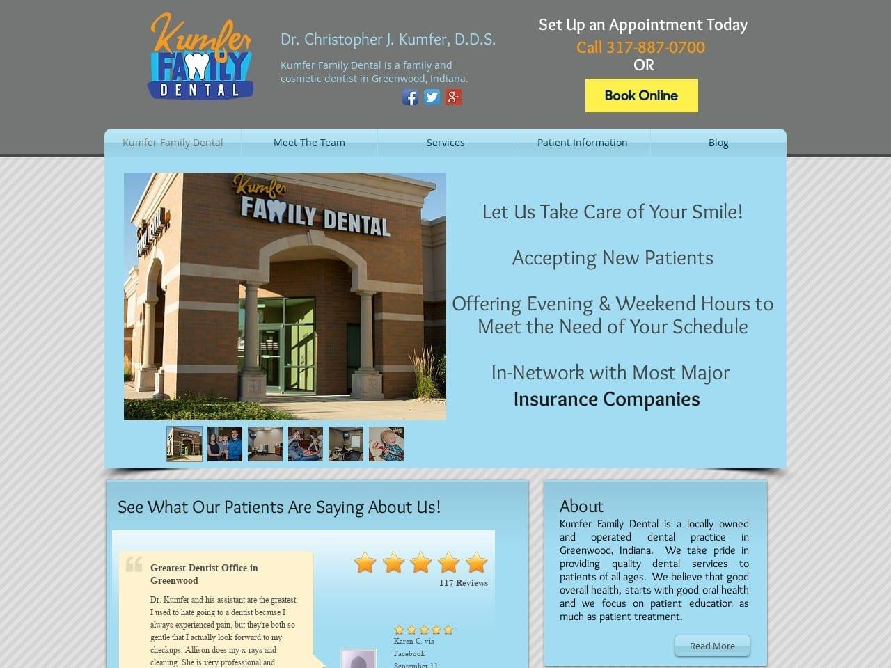 Kumfer Family Dental screenshot