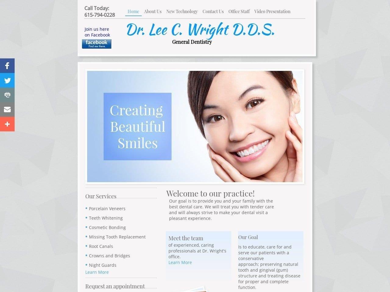 Lee C. Wright DDS PC screenshot