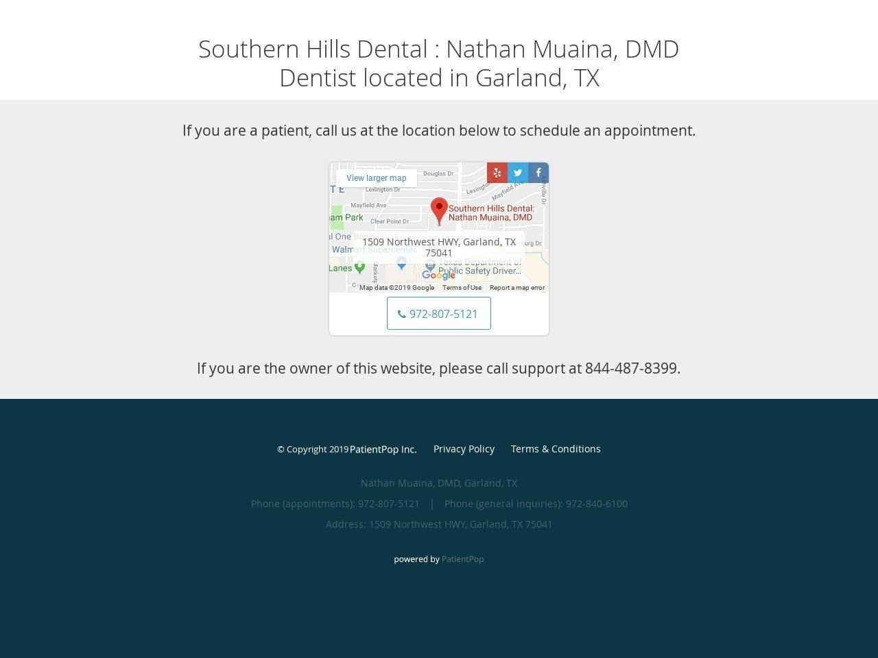 Southern Hills Dental Dr. Nathan K. Muaina screenshot