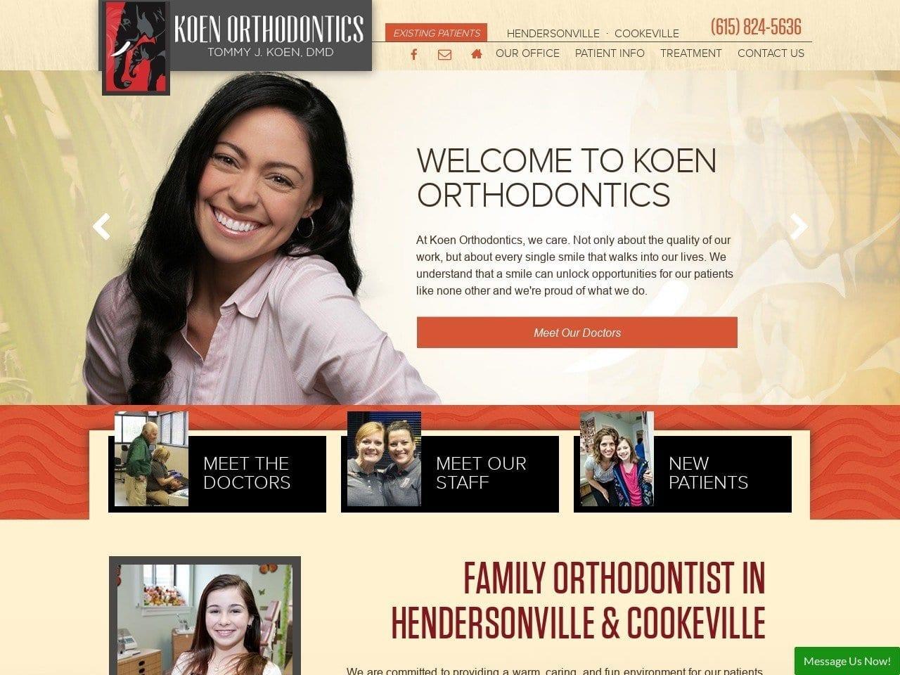 Koen Orthodontics screenshot