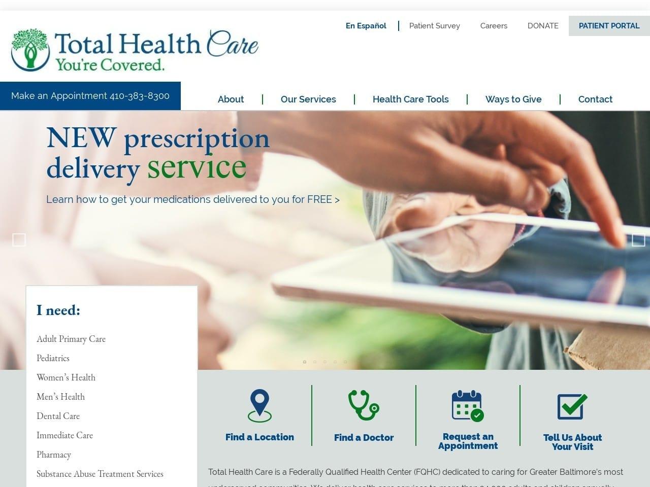 Total Health Care Inc screenshot