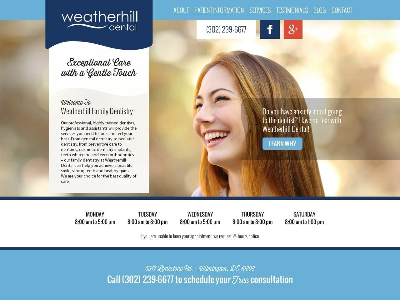 Weatherhill Dental Associates screenshot