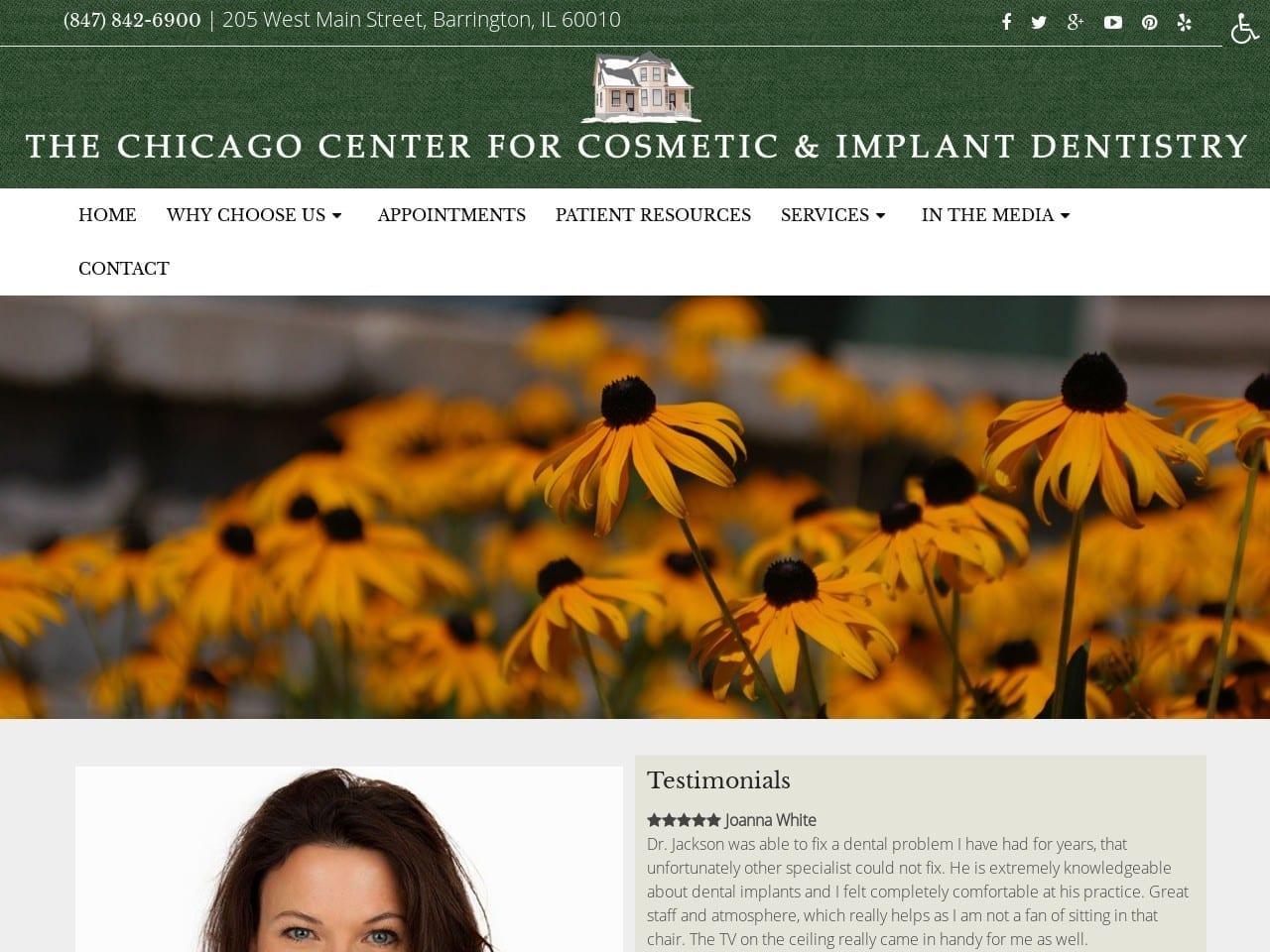 The Chicago Center For Cosmetic & Implant Dentist screenshot