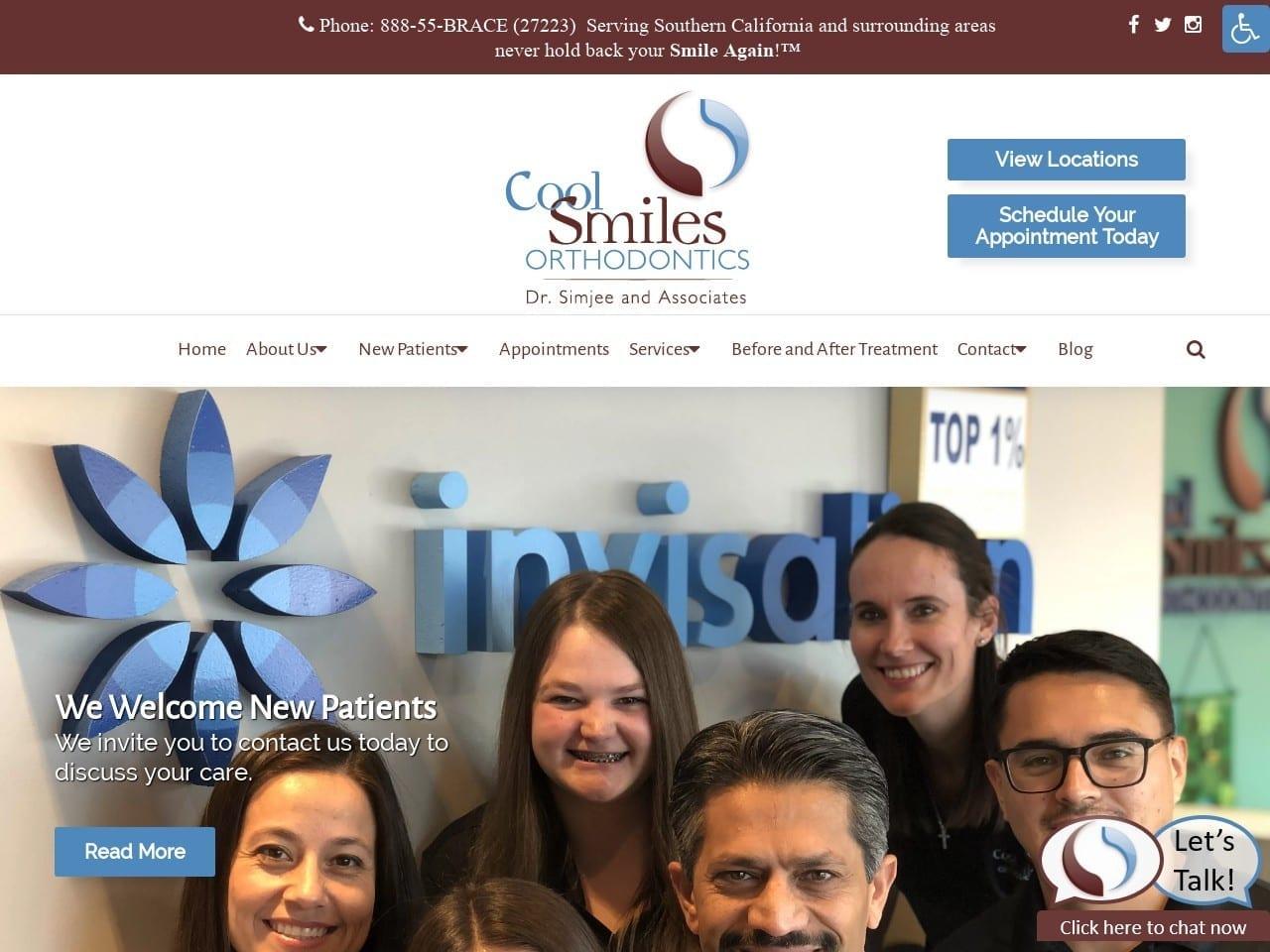 Cool Smiles Orthodontics Of Corona Dr. Sohail Simj screenshot