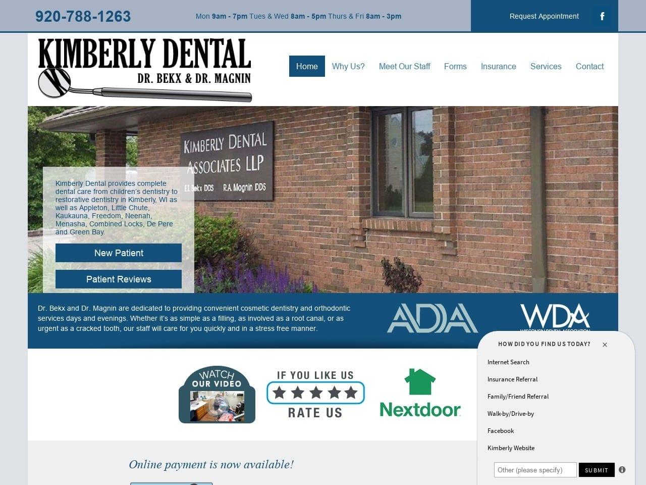 Kimberly Dental Associates screenshot