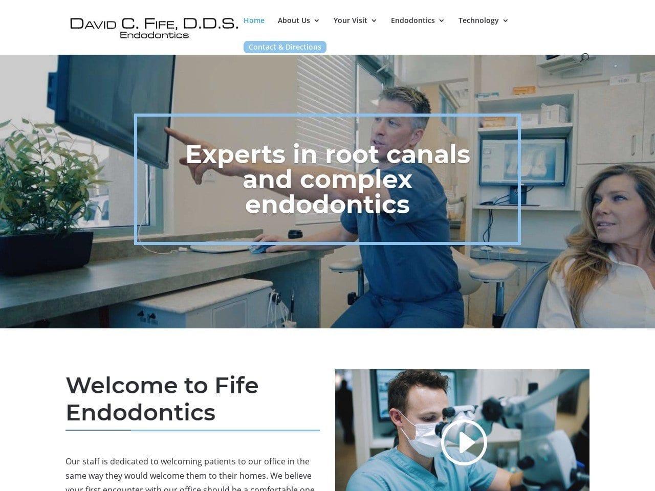 David C Fife Endodontics screenshot
