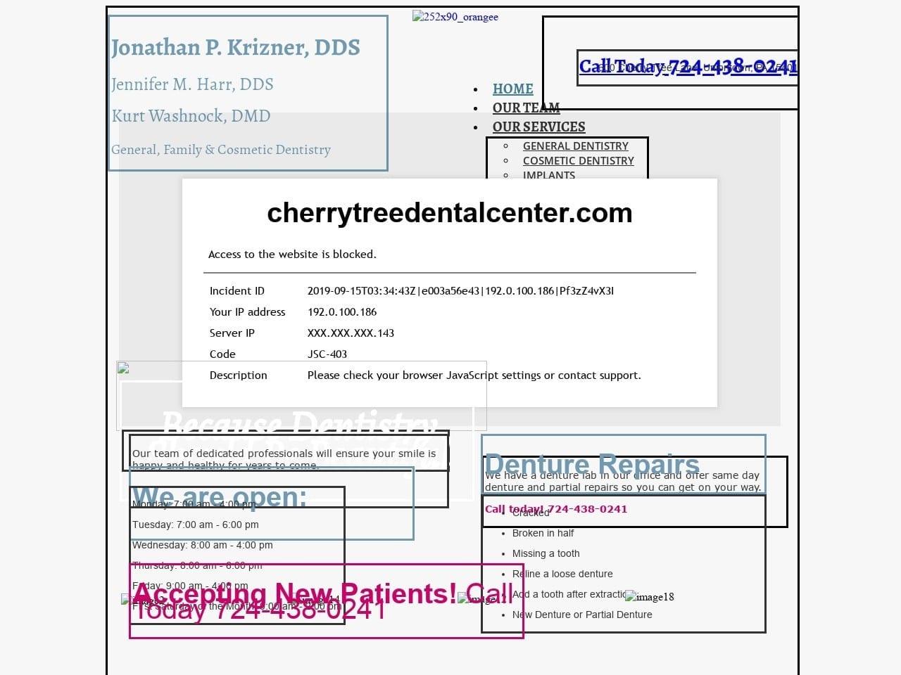 Jonathan Krizner DDS screenshot