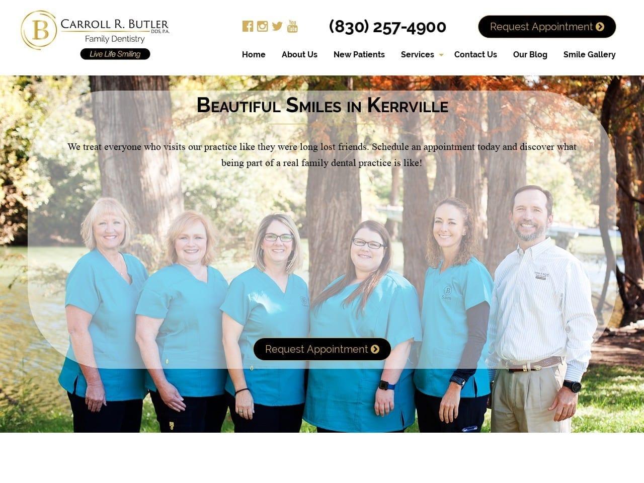 Carroll R. Butler DDS screenshot