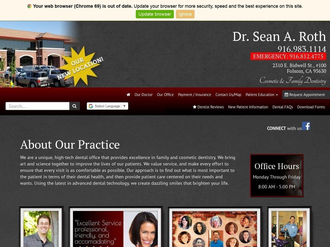 Roth Sean A DDS screenshot