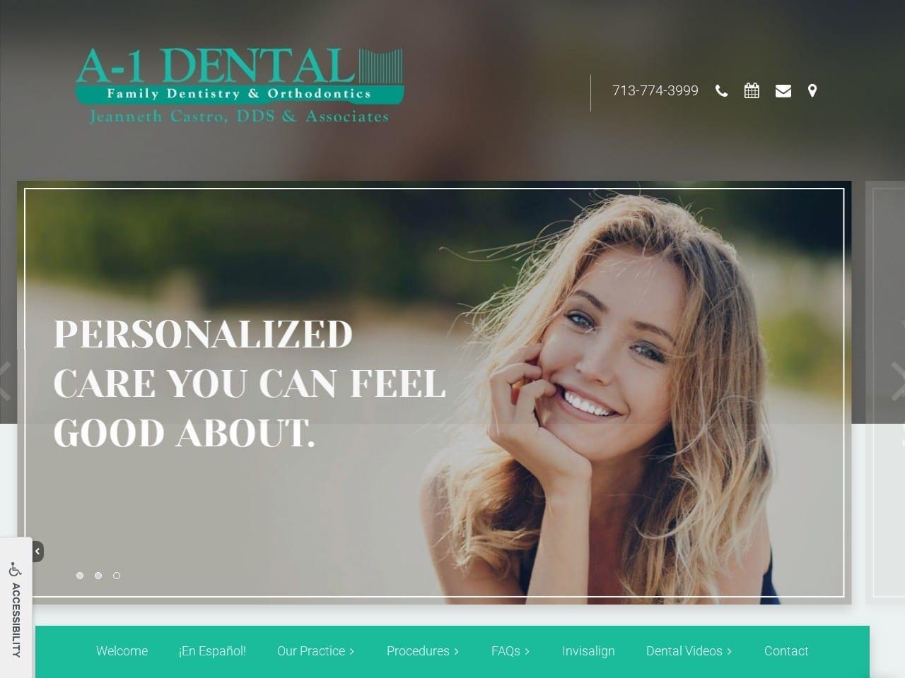 Dr. Jeanneth F. Castro DDS screenshot