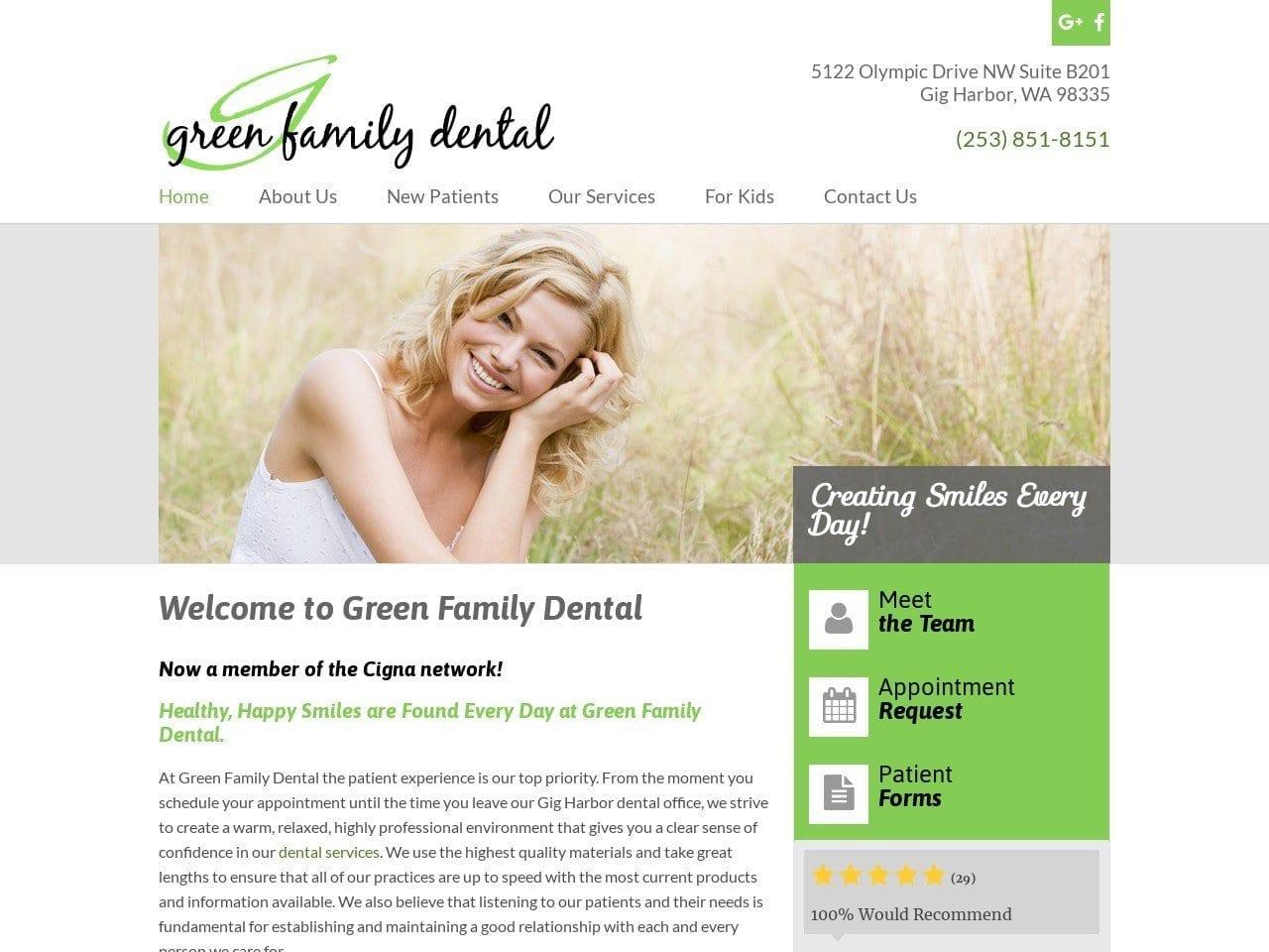 Dr. Michelle Green Green Family Dental screenshot