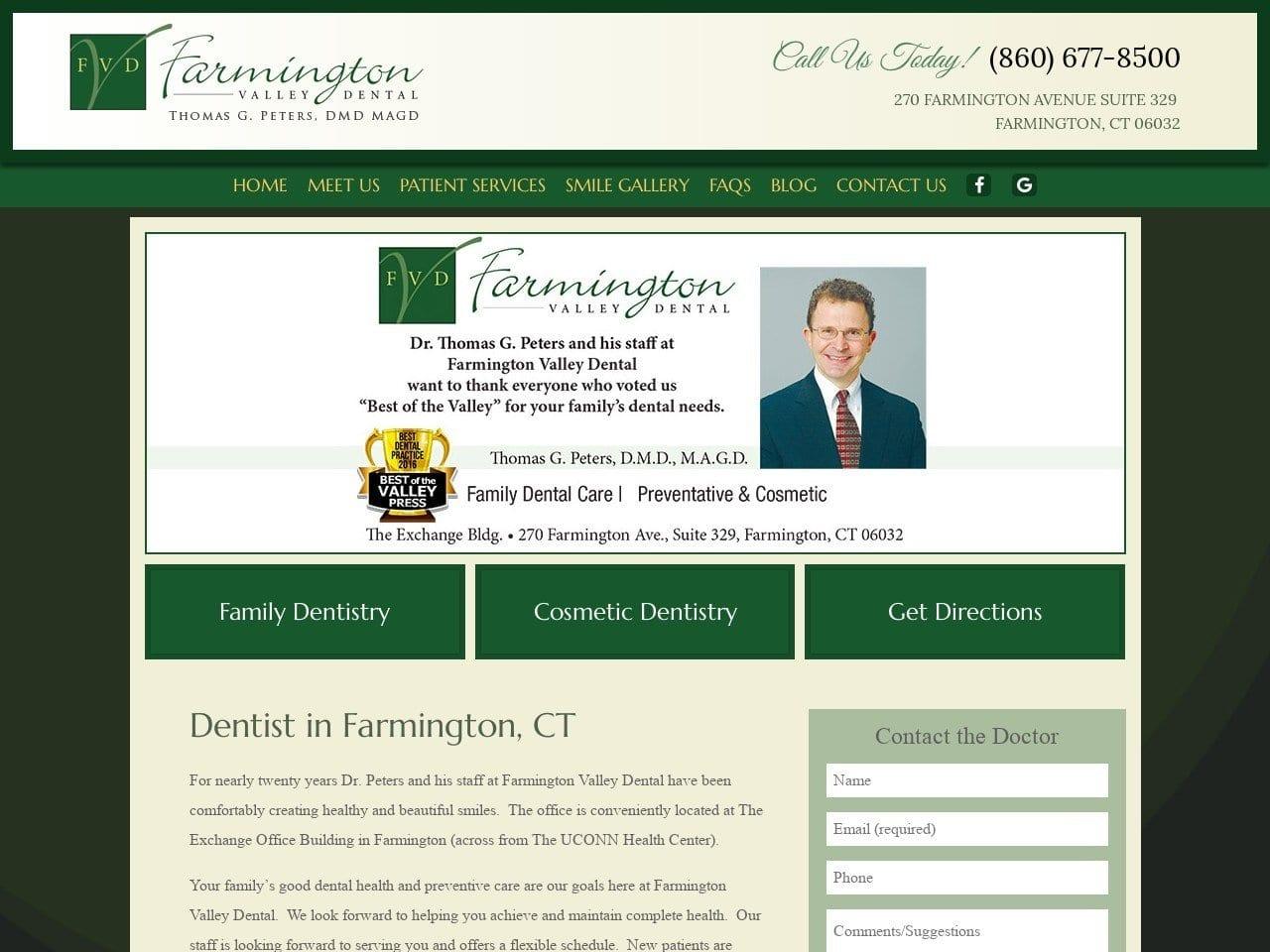 Farmington Valley Dental screenshot