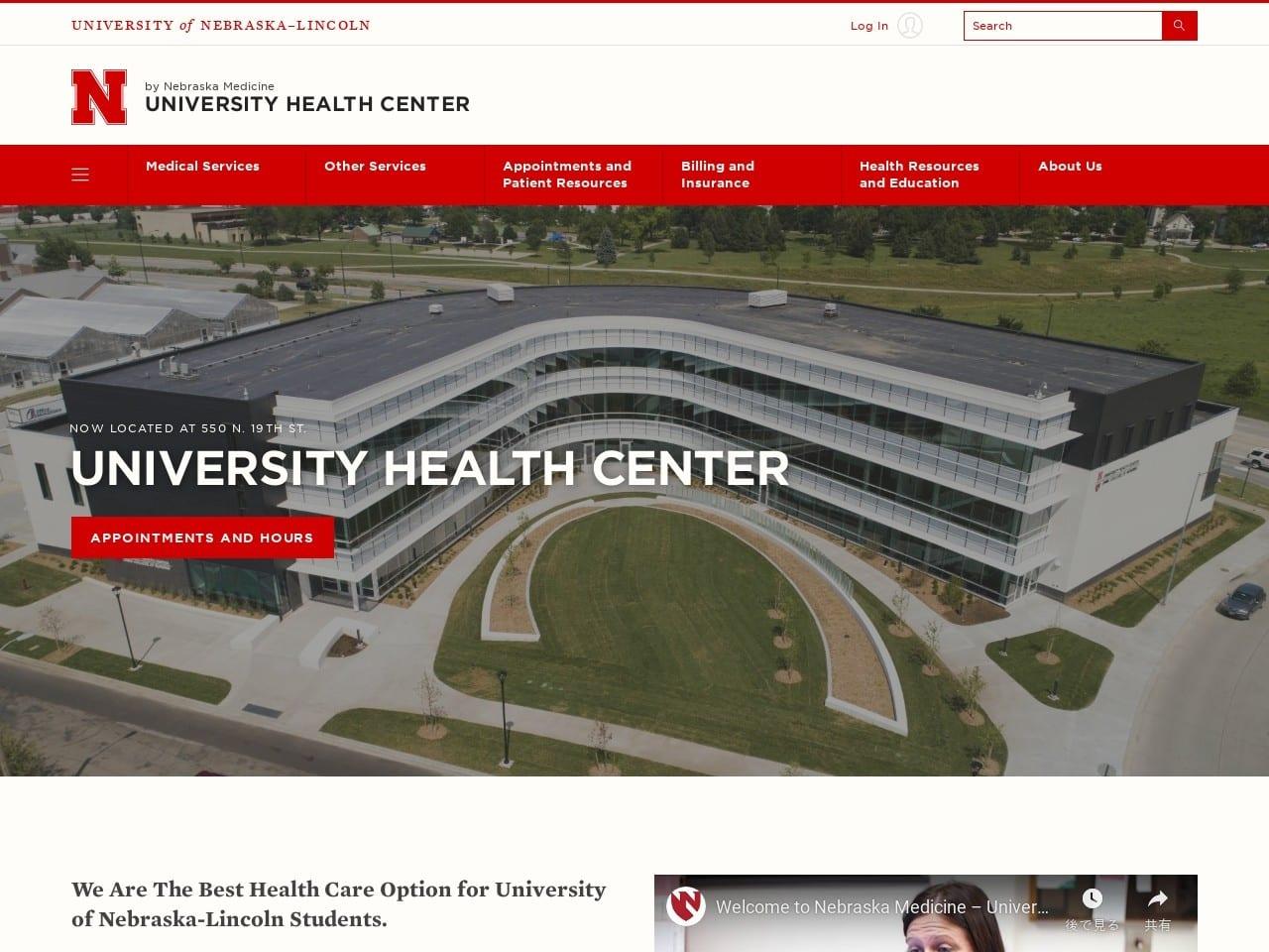 University of Nebraska-Lincoln screenshot