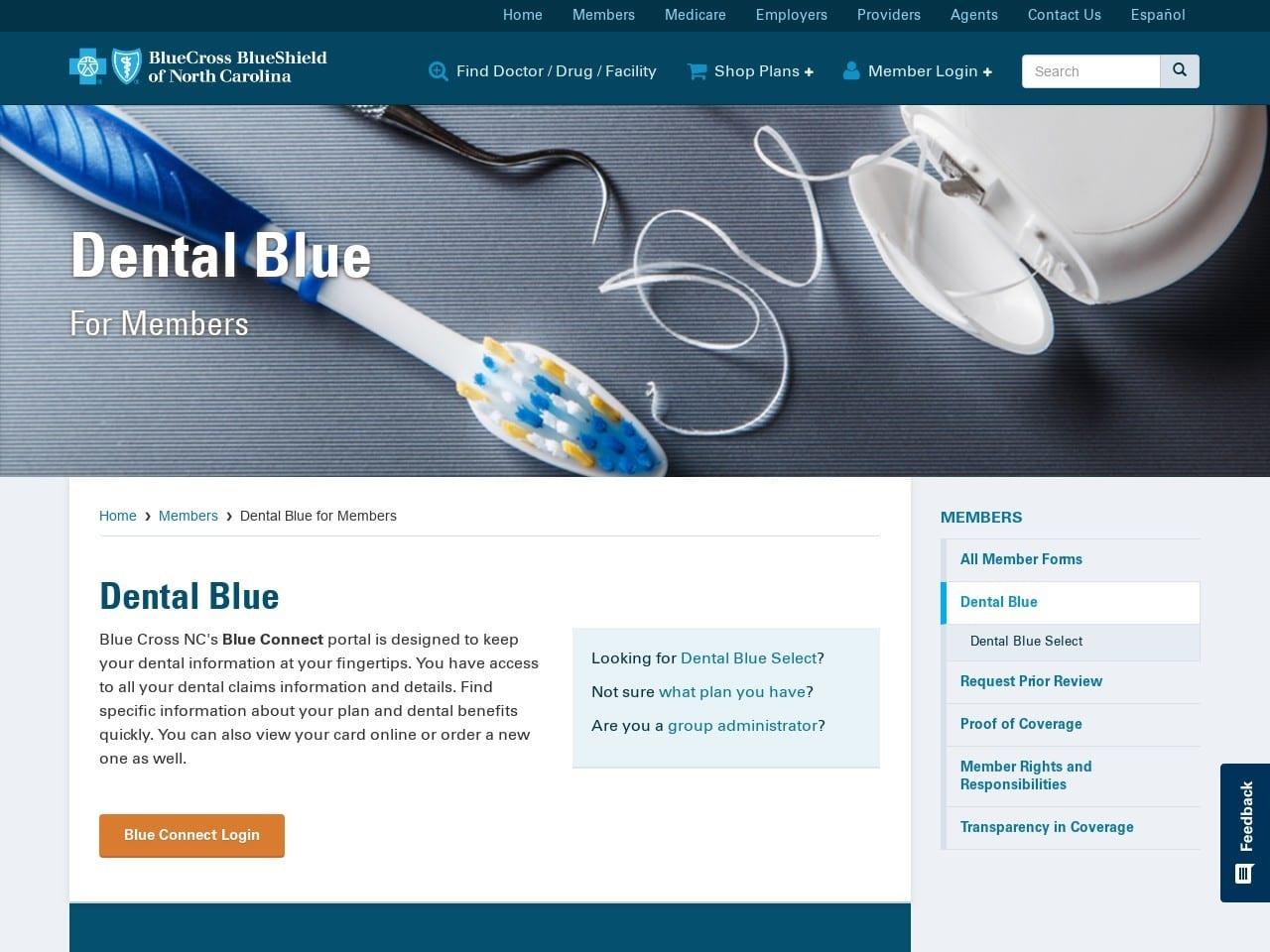Blue Cross & Blue Shield of North Carolina screenshot