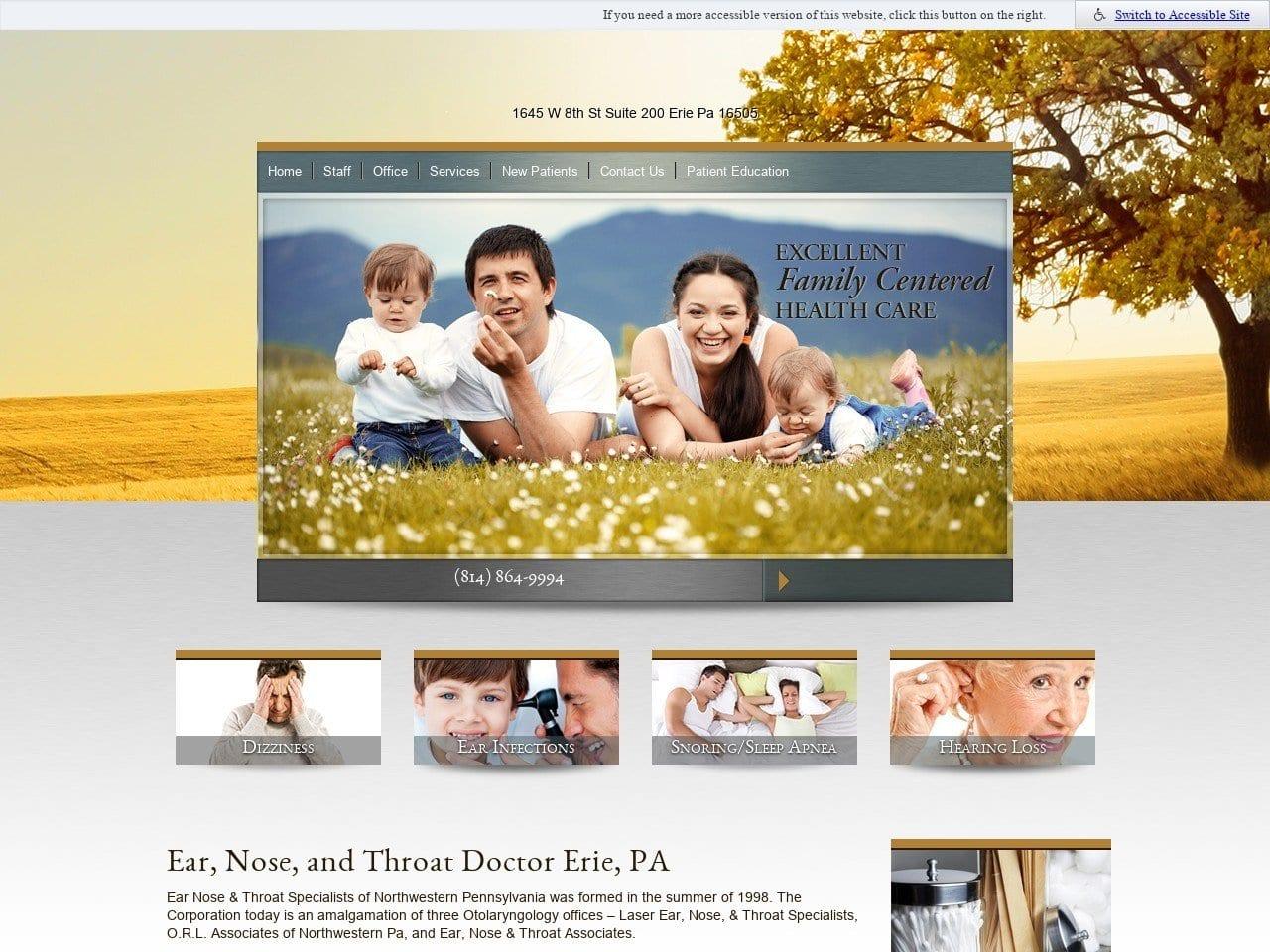 Ear, Nose, & Throat Doctor Erie, PA screenshot