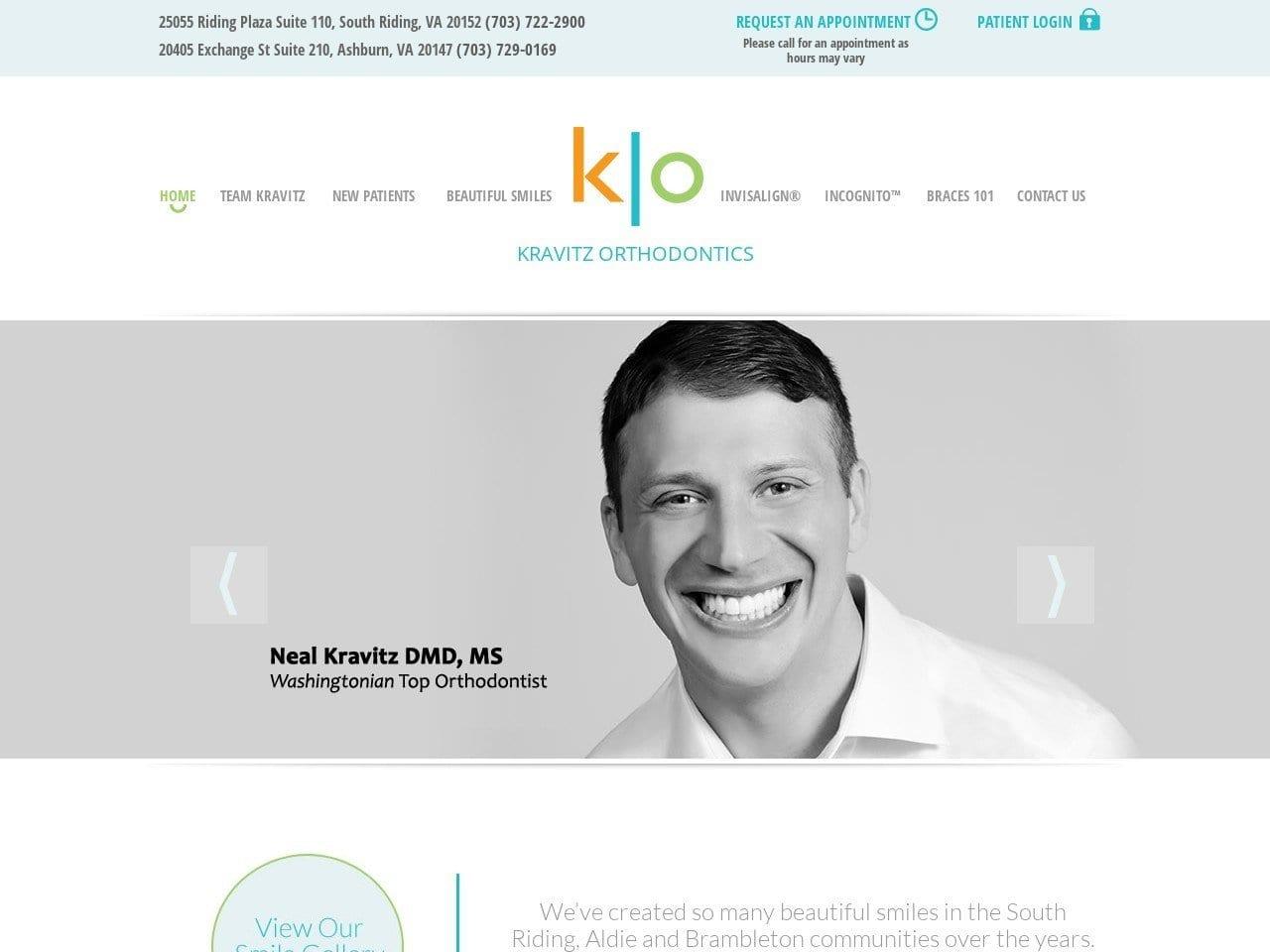 Kravitz Orthodontics screenshot